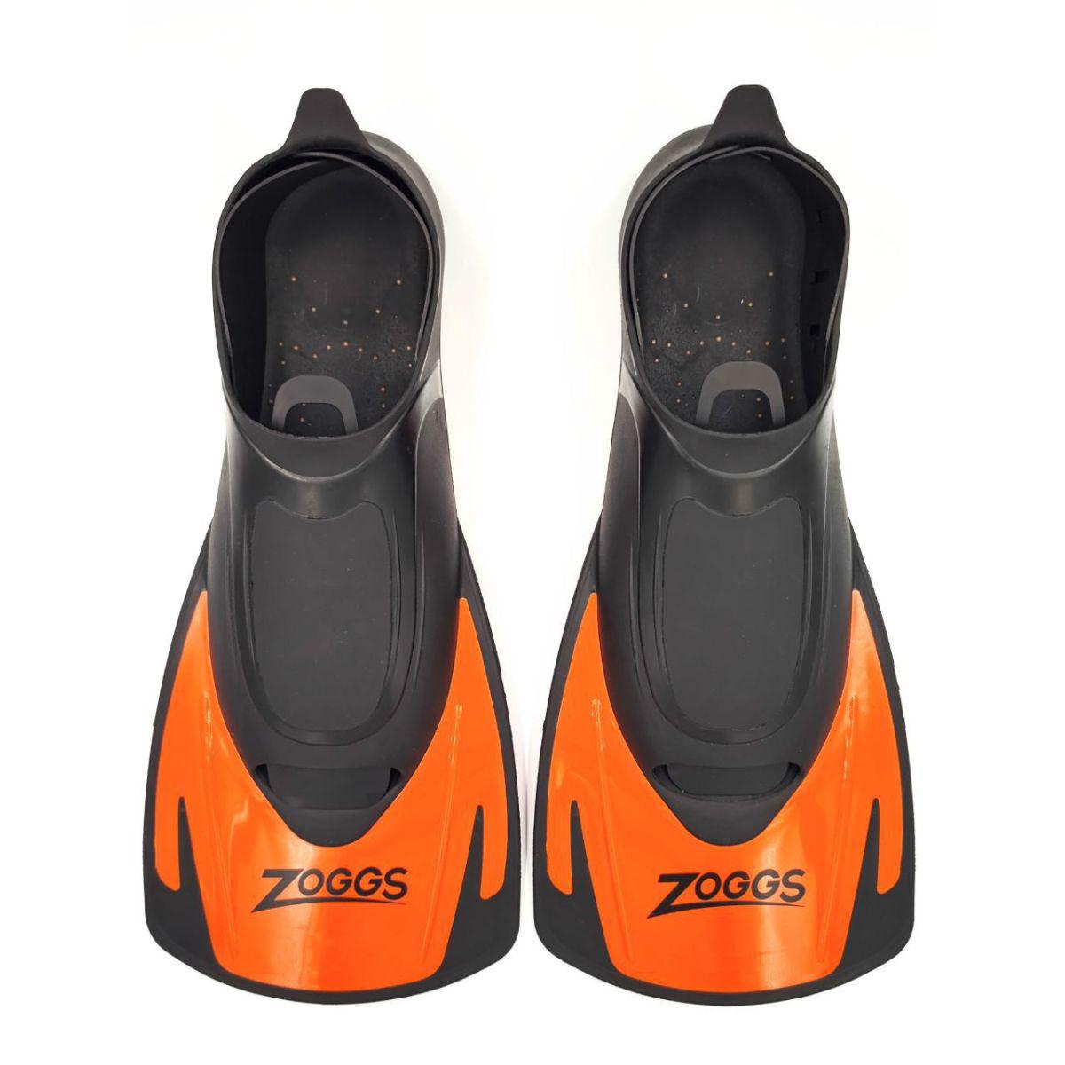 Ласты короткие Zoggs Energy 465214.SFOR для плавания с закрытой пяткой р. 34-35 Черно-оранжевый (194151049039)
