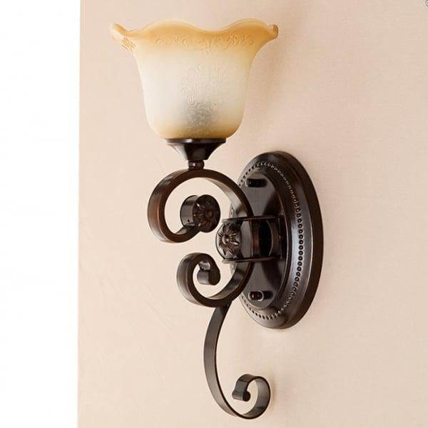 Бра Flora з плафоном у вигляді квітки Коричневий (YA007/1)