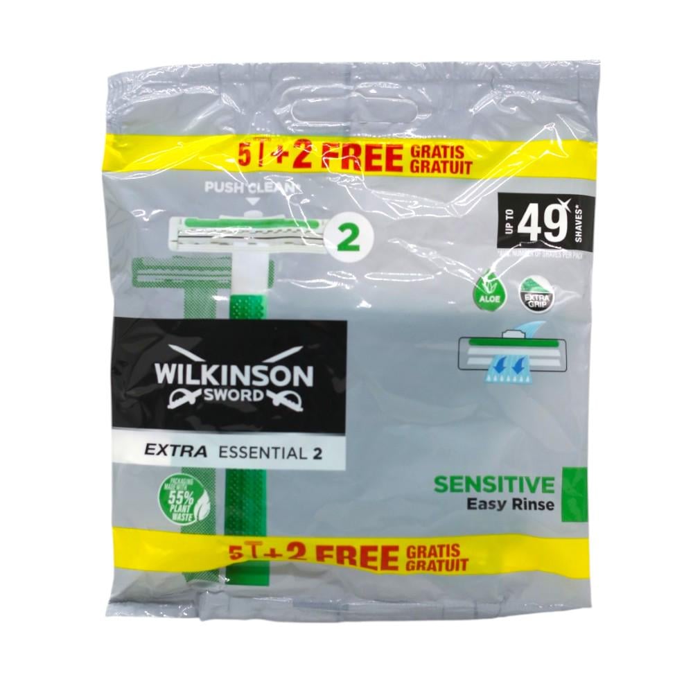 Бритвы одноразовые Wilkinson Sword Extra Essential Sensitive 2 лезвия 5/2 шт. (НФ-00008870)