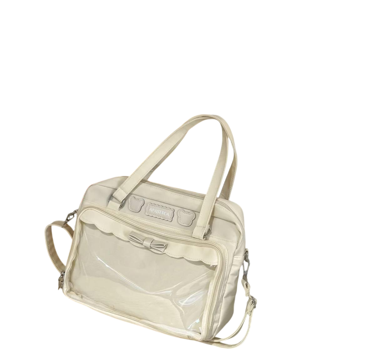 Сумка женская с экраном для игрушек и картинок в японском стиле Молочный (2600706246)