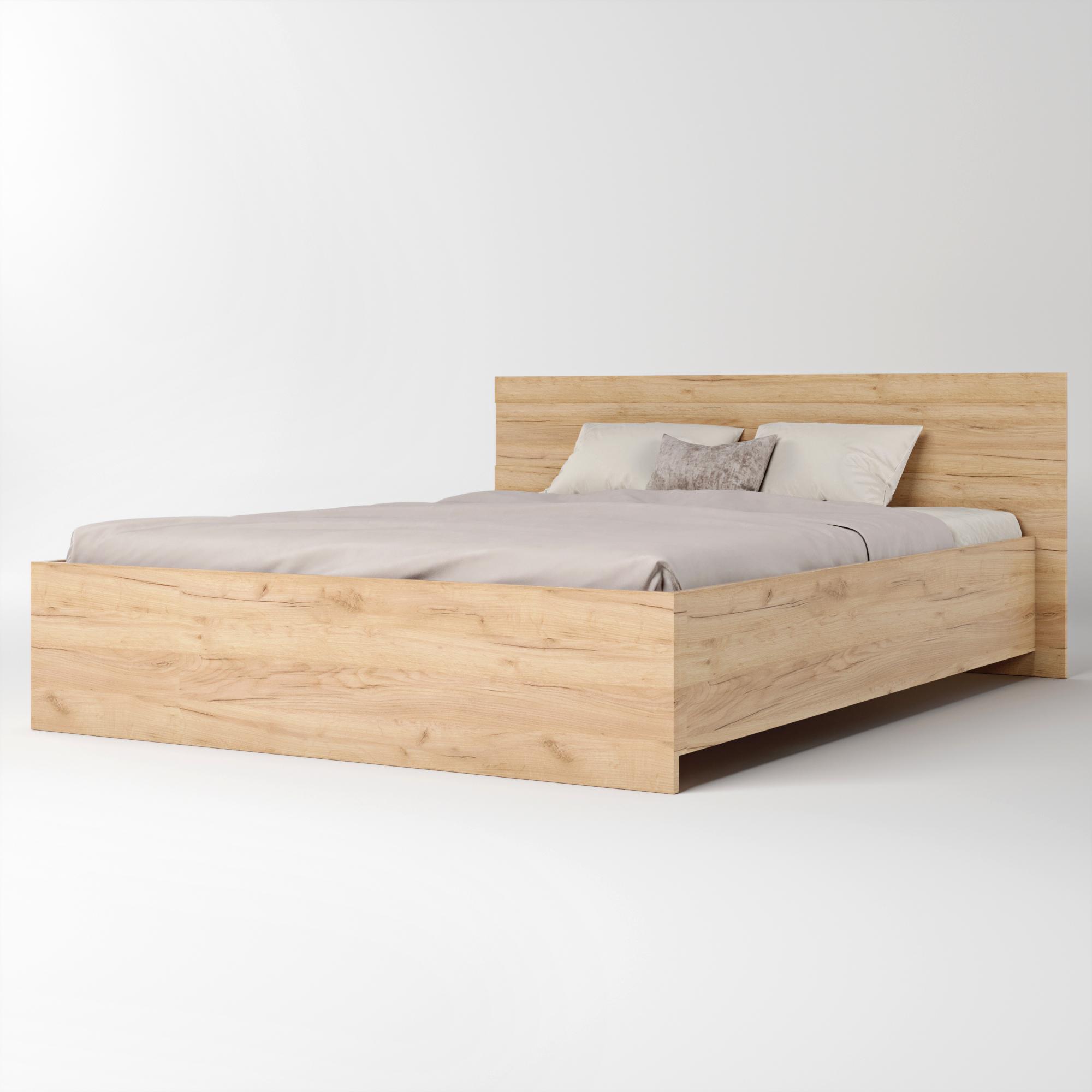 Кровать двуспальная Эверест Соната-1600 160х200 см Дуб Крафт золотой (DTM-2680)