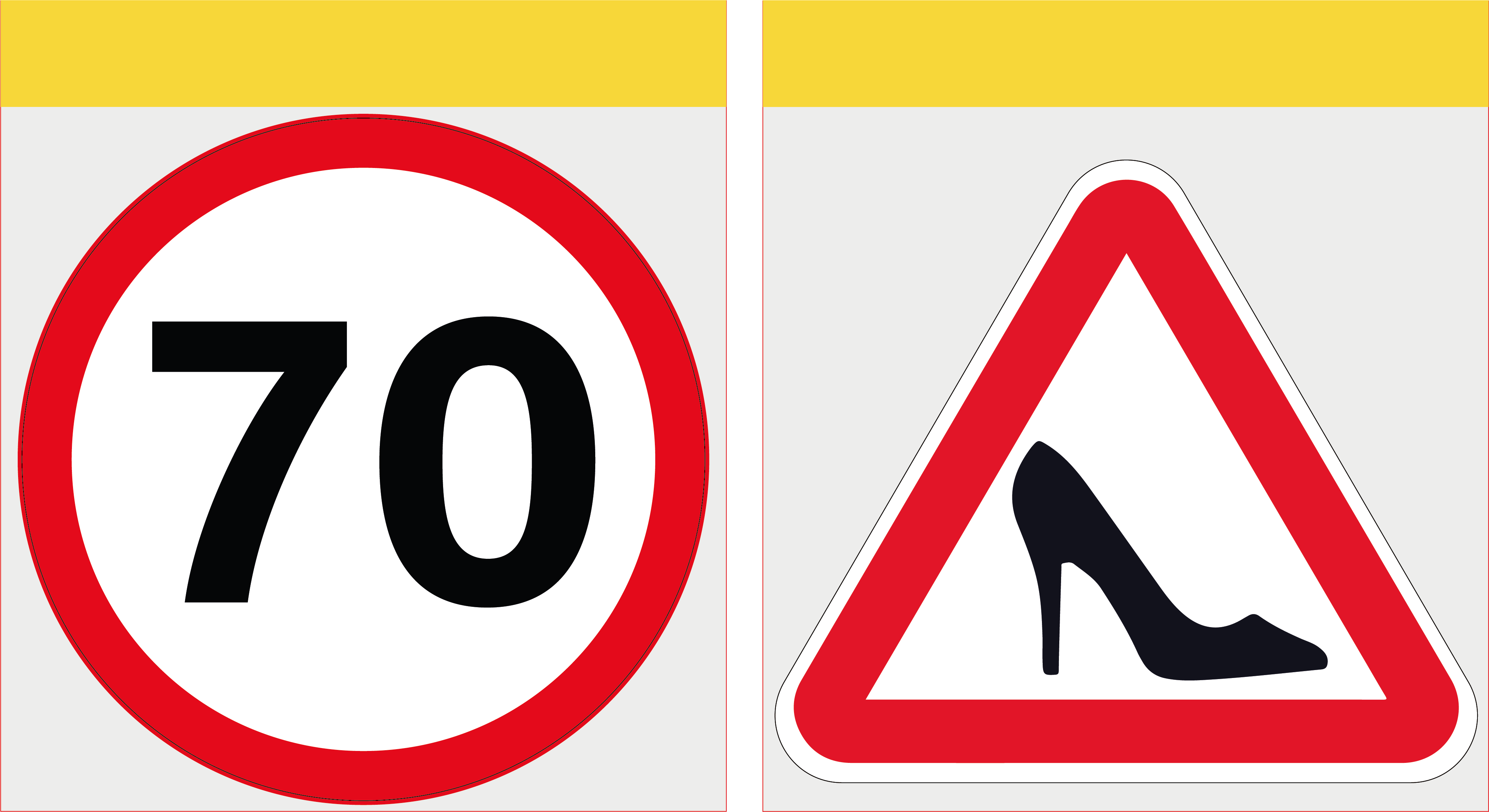 Набір наліпок на авто для водія початківця "70" та Туфелька 2 шт.