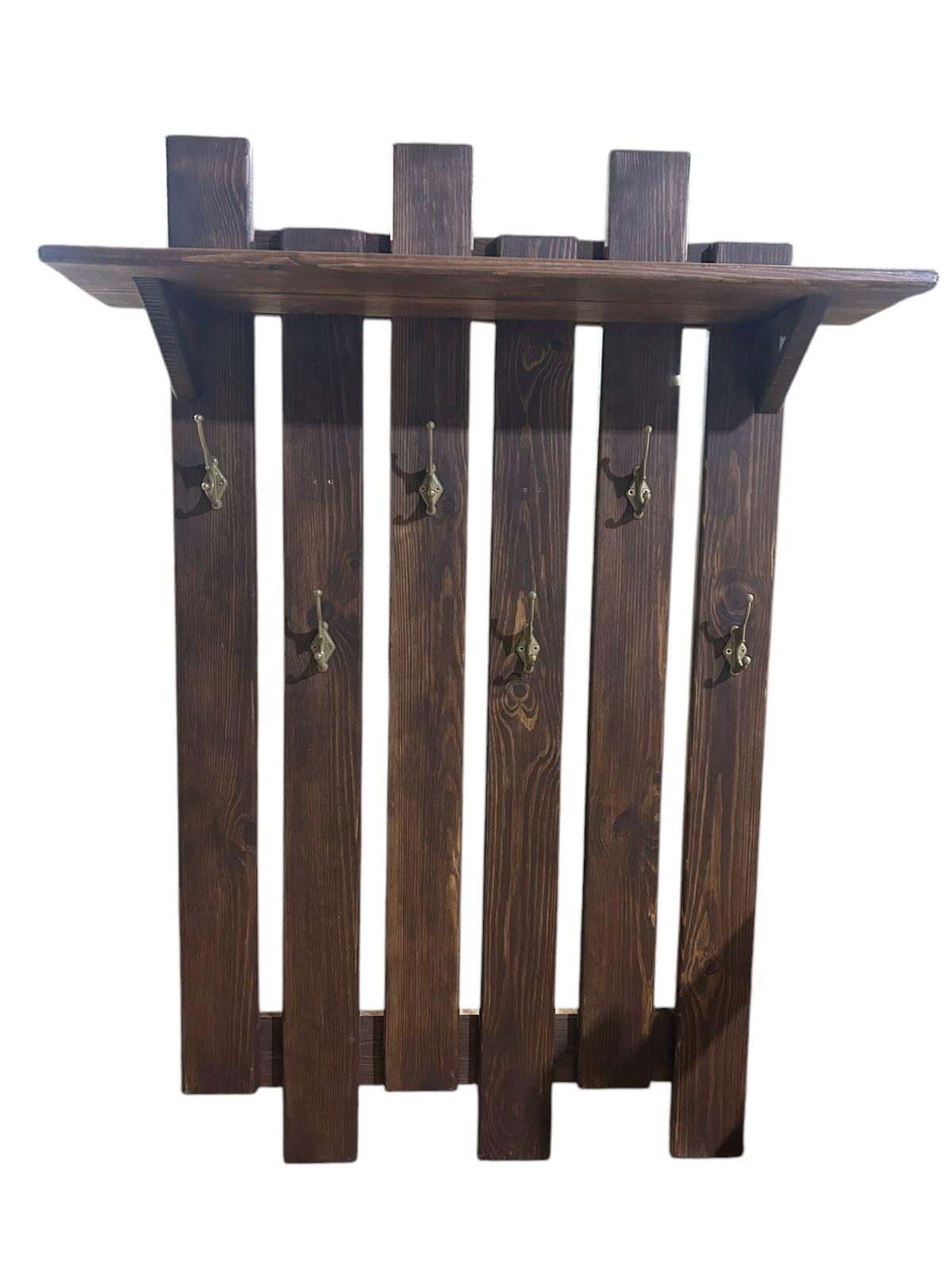 Вешалка настенная Бенвенуто из дерева (25622122) - фото 3