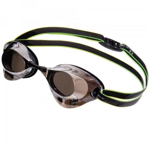 Очки для плавания Mad Wave TURBO RACER II MIRROR M045807 стартовые Серебристый/Черный (6936116102485)