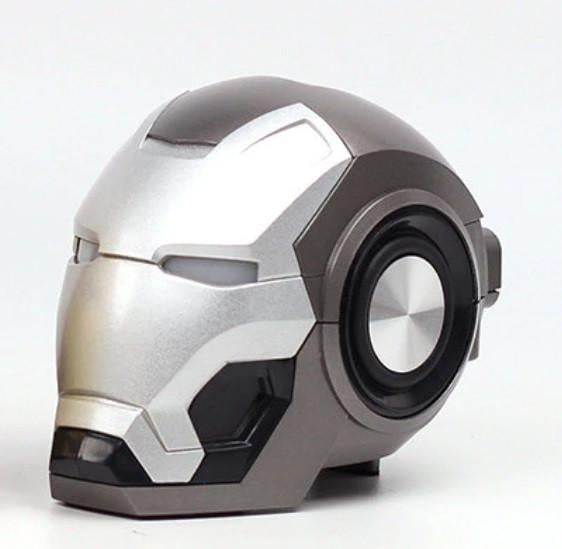 Портативна Bluetooth колонка SUNROZ Ironman Mark46 Залізна людина 3W 1200 mAh LED Сірий (SUN4810)