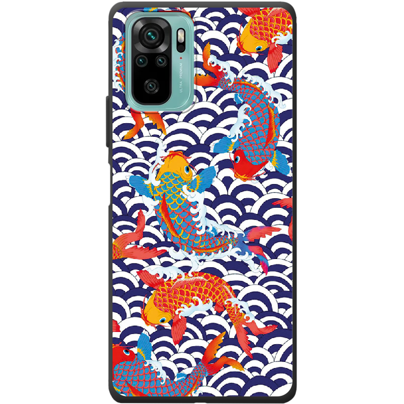 Чехол BoxFace Xiaomi Redmi Note 10 Koi Fish Черный силикон (42029-up2477-42362)