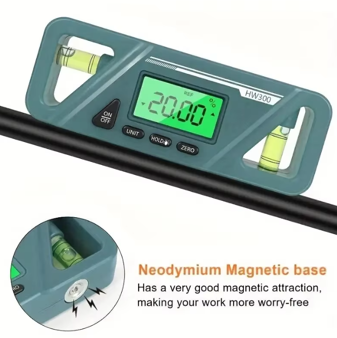 Цифровой уровень 90° с магнитом и ЖК дисплеем (23506721) - фото 3