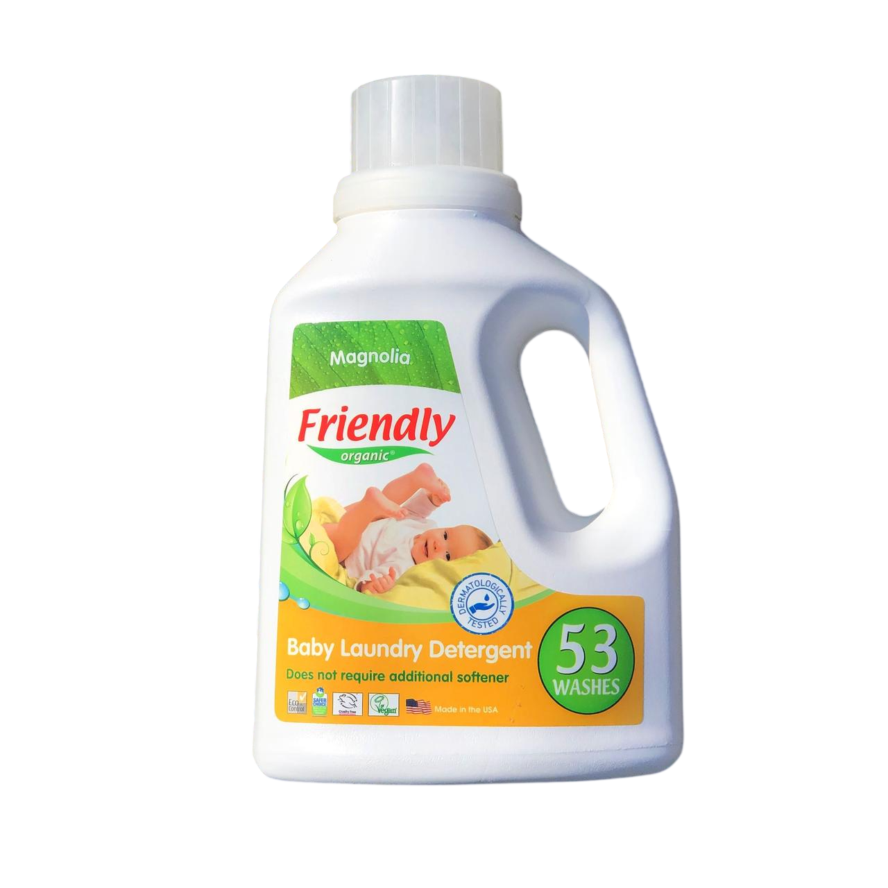 Пральний порошок-концентрат рідкий Friendly Organic магнолія органічний 53 прання 1,57 л (475502749)