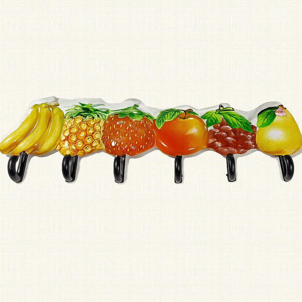 Вешалка кухонная Фруктовое настроение с 6 крючками (6294) Вешалка кухонная Фруктовое настроение с 6 крючками (6294)