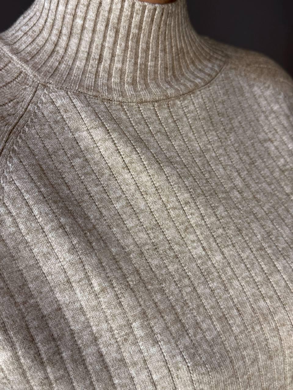 Костюм женский ACCORDDREAM 8703-28108 свитер с брюками в рубчик вязаный OS Бежевый (2960) - фото 6 Костюм женский ACCORDDREAM 8703-28108 свитер с брюками в рубчик вязаный OS Бежевый (2960) - фото 6