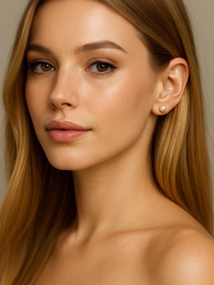 Сережки пусети з натуральними перлинами (5424) Сережки пусети з натуральними перлинами (5424)