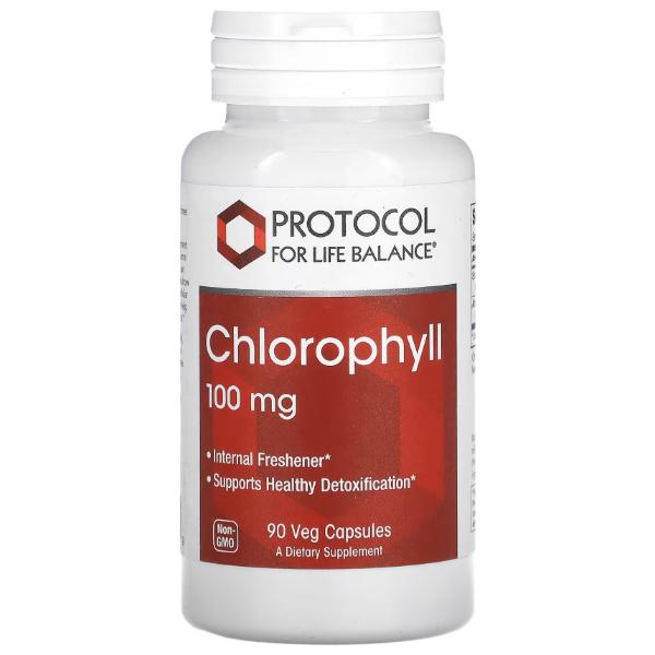 Натуральный комплекс для пищеварения Protocol for Life Balance Chlorophyll Extra Strength 100 мг 90 вег. капс. (23712919) Натуральный комплекс для пищеварения Protocol for Life Balance Chlorophyll Extra Strength 100 мг 90 вег. капс. (23712919)