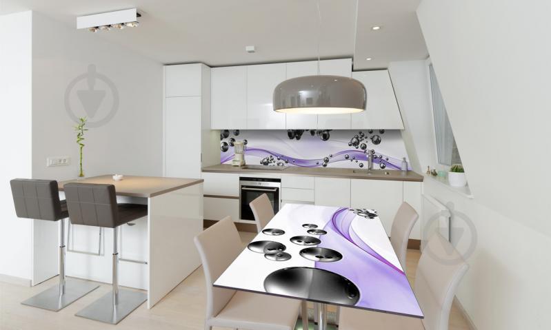 Наклейка виниловая на стол Zatarga «Стальные шары 02» 650х1200 мм Z180777/1st