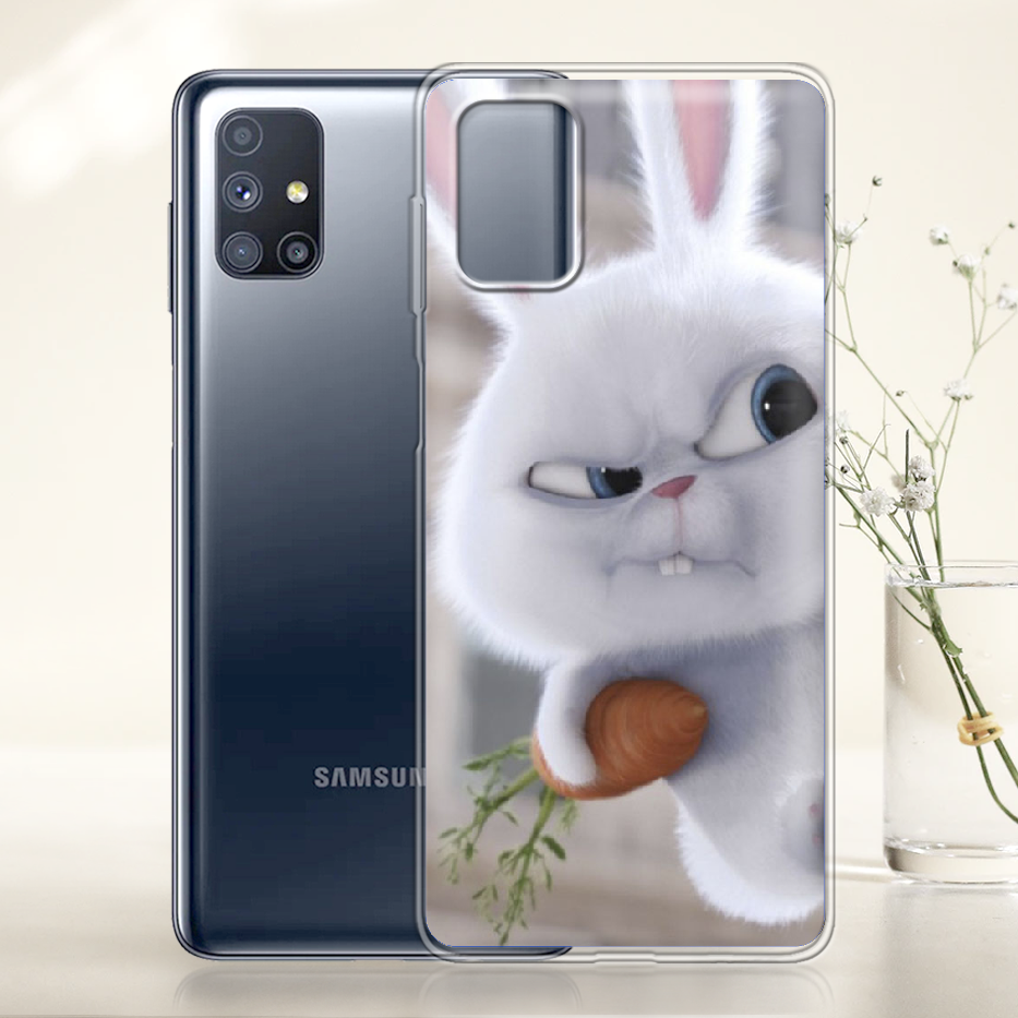 Чохол Boxface Samsung M515 Galaxy M51 Rabbit Snowball Прозорий силікон (40937-up1116-40937) - фото 2