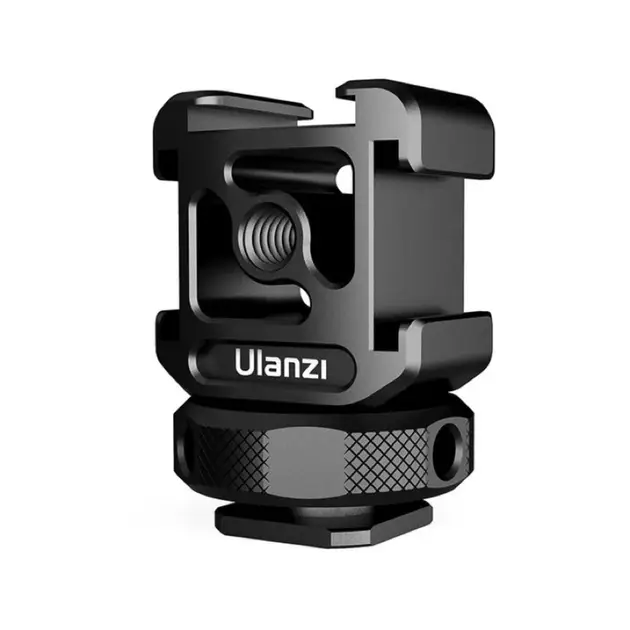 Адаптер кронштейн Ulanzi Vijim Metal Triple Cold Shoe Mount UV-2132 PT-12 Black