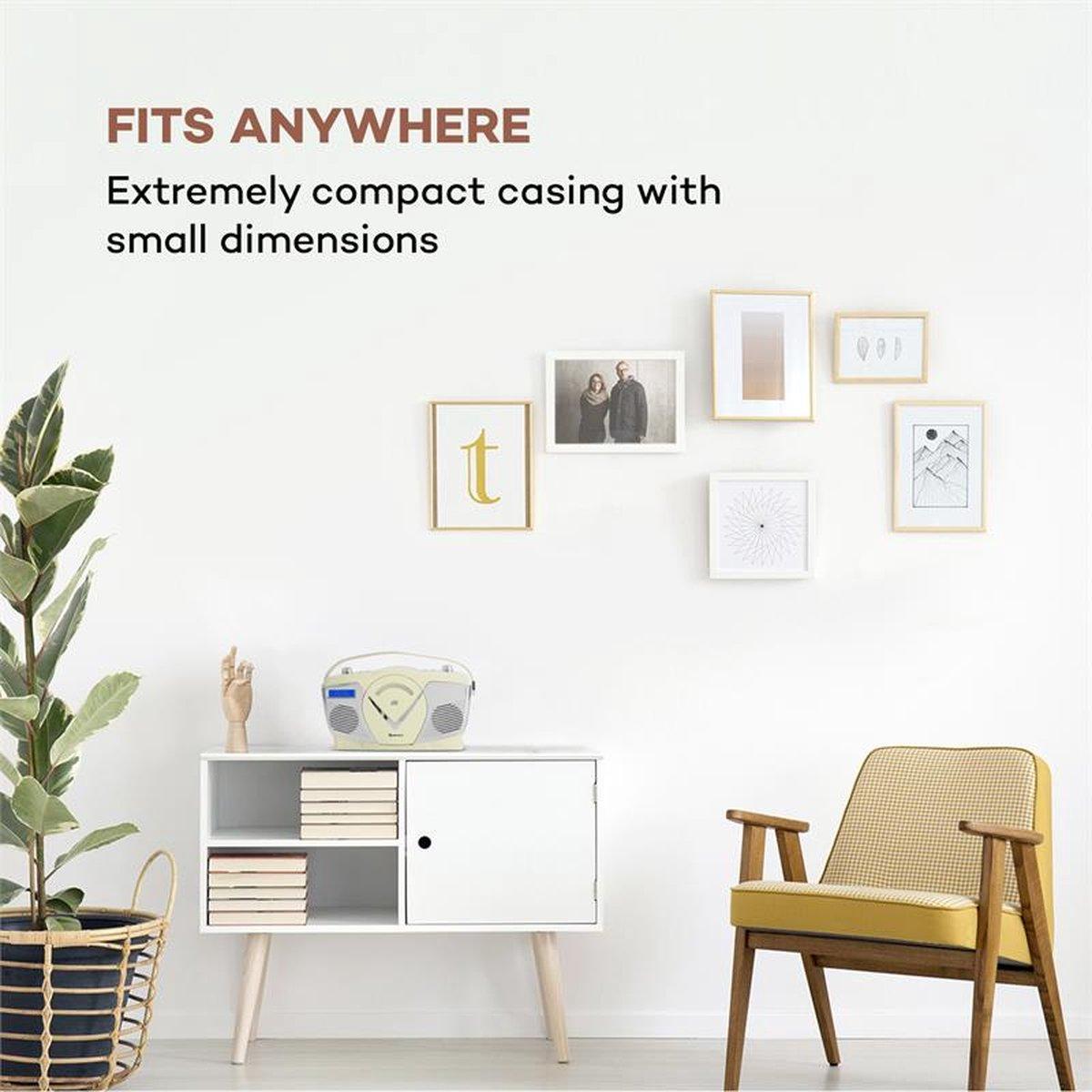 Проигрыватель в стиле ретро Auna RCD-70 DAB радио FM DAB+ CD плеер USB Bluetooth - фото 7 Проигрыватель в стиле ретро Auna RCD-70 DAB радио FM DAB+ CD плеер USB Bluetooth - фото 7