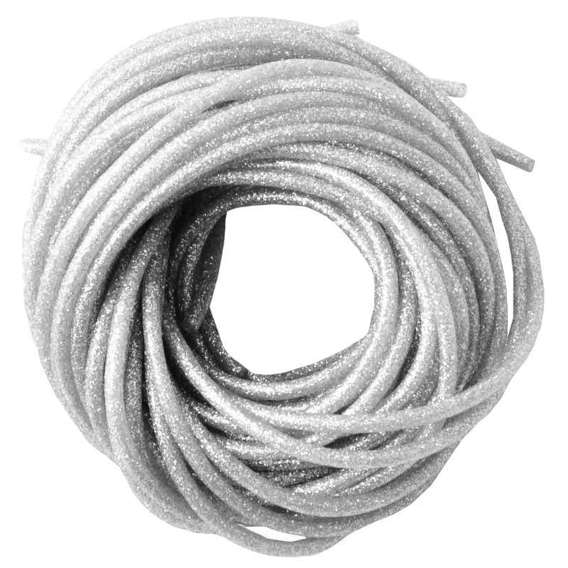 Кембрик рыболовный с блестками d 2,0x3,0 мм 1 м 10 шт. Серебристый (2069524014)
