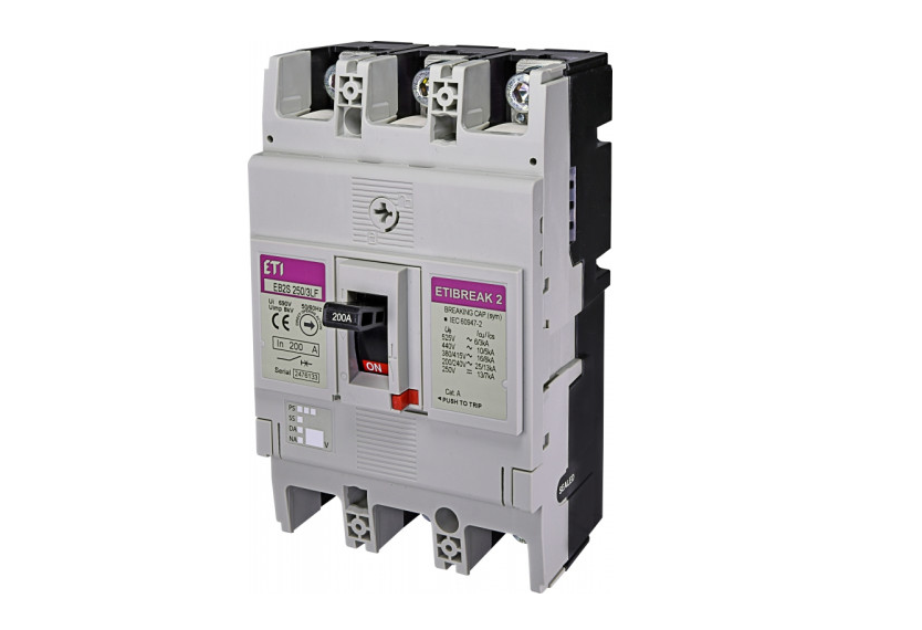 Автоматический выключатель ETI EB2S 160/3LF 200A, 16kA, F/F, 3P