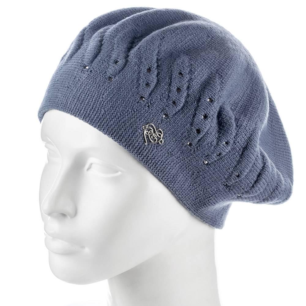 Берет женский Zolly ZH189 двойной тонкой вязки Графитовый