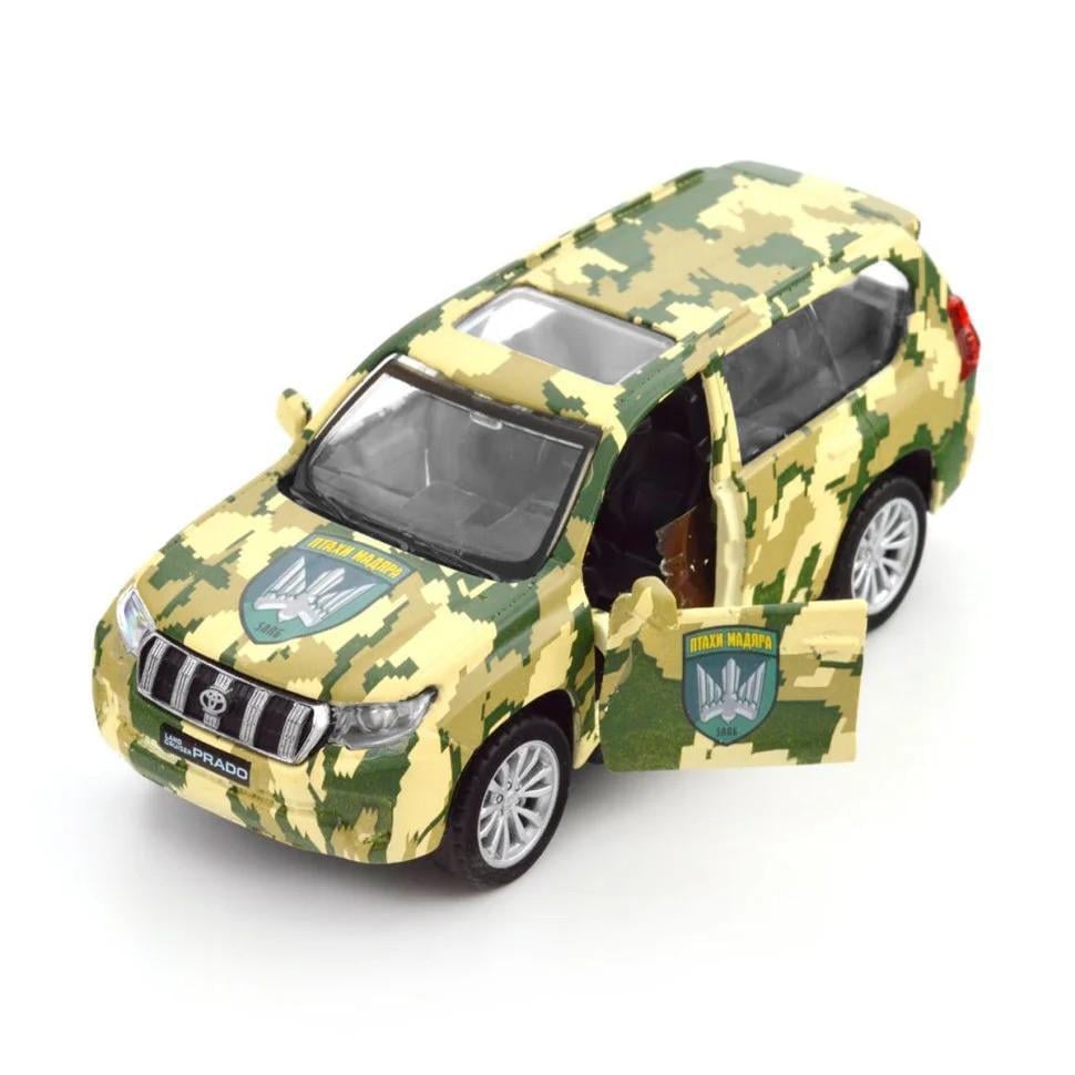 Іграшкова машинка TechnoDrive 250363M Шеврони Героїв Toyota Land Cruiser Prado Птахи Мадяра (2990399346)