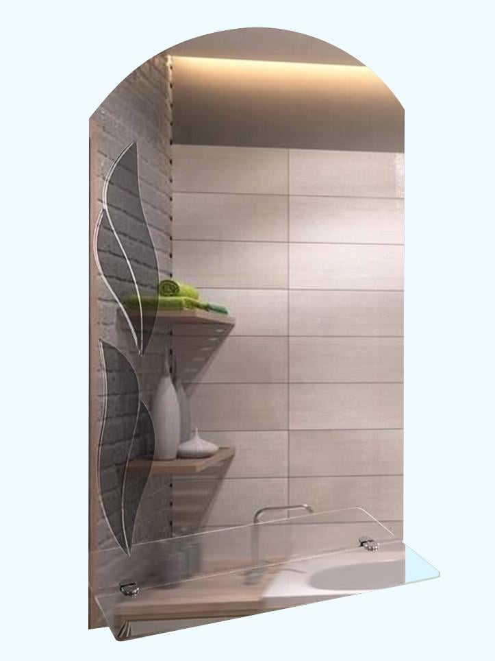 Зеркало навесное с полочкой и узором Tobi Sho FG-Барвинок 500х675х120 (11413080) Зеркало навесное с полочкой и узором Tobi Sho FG-Барвинок 500х675х120 (11413080)