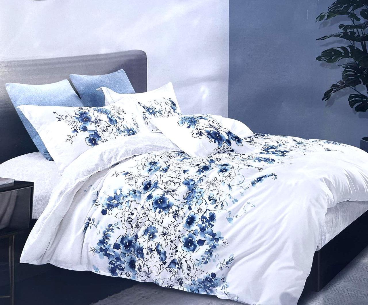 Комплект постельного белья евро Laura Grand Цветочки (25355)