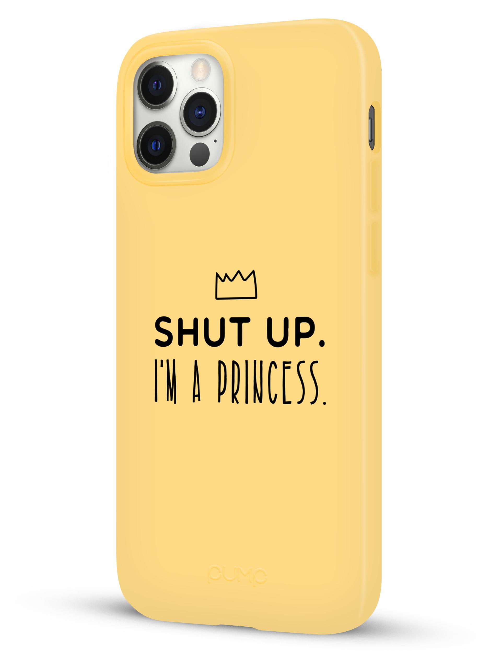 Чехол Pump Silicone Minimalistic Case for iPhone 12 Pro Max I'm a Princess С рисунком Желтый - фото 2