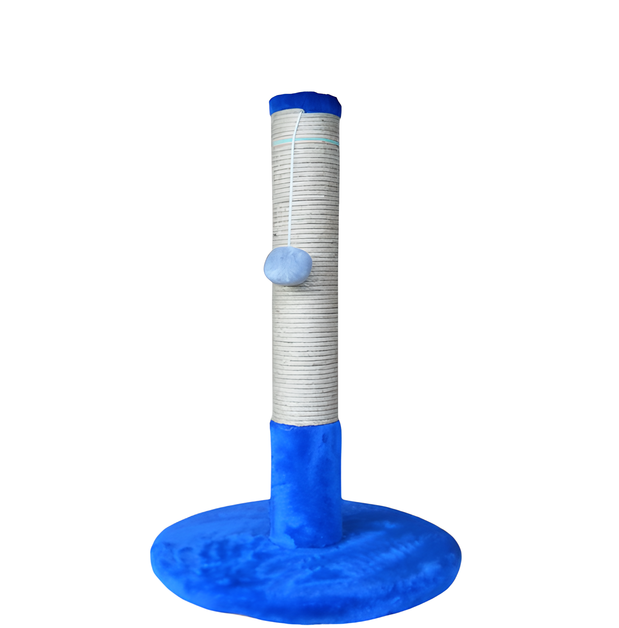 Кігтеточка стовпчик на круглій підставці 65x40 см Блакитний (00000006757)