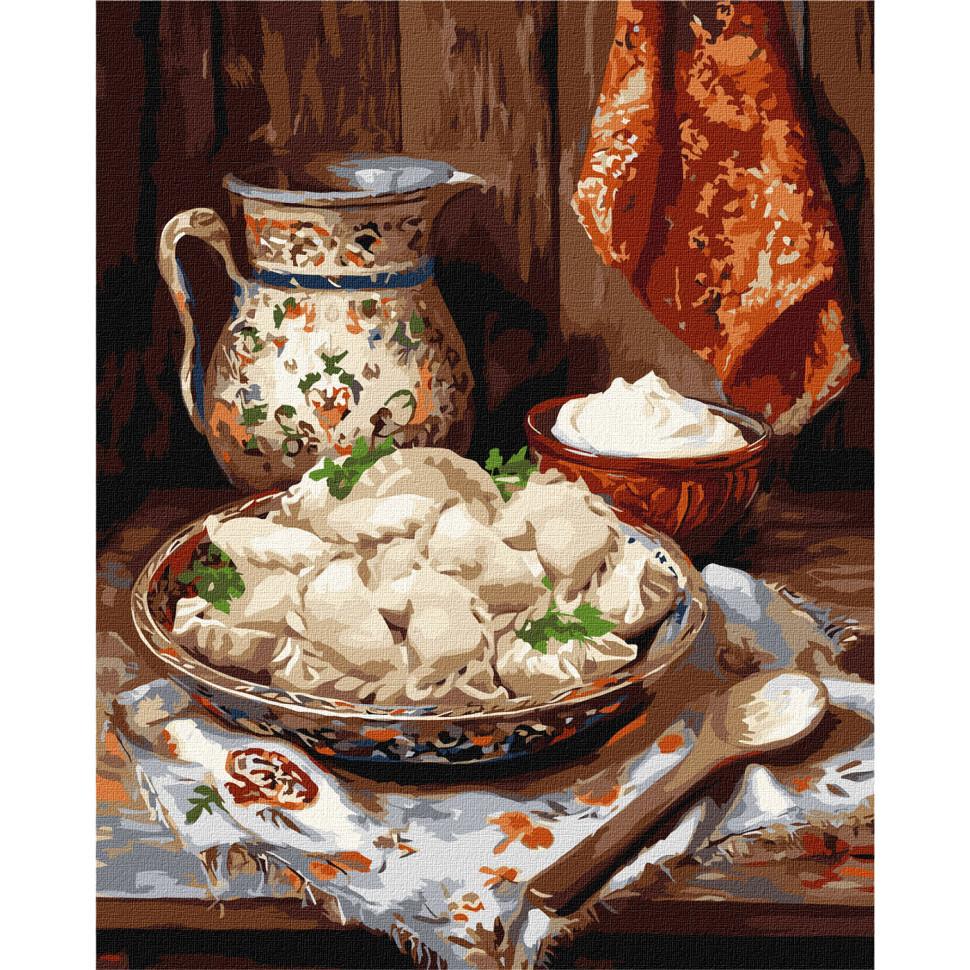 Картина по номерам Ideyka Вкусные варенички 40x50 см (KHO5718)