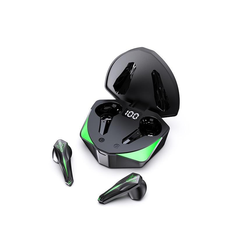 Беспроводные геймерские наушники YYK-Q35 Gaming с зарядным кейсом и LED подсветкой