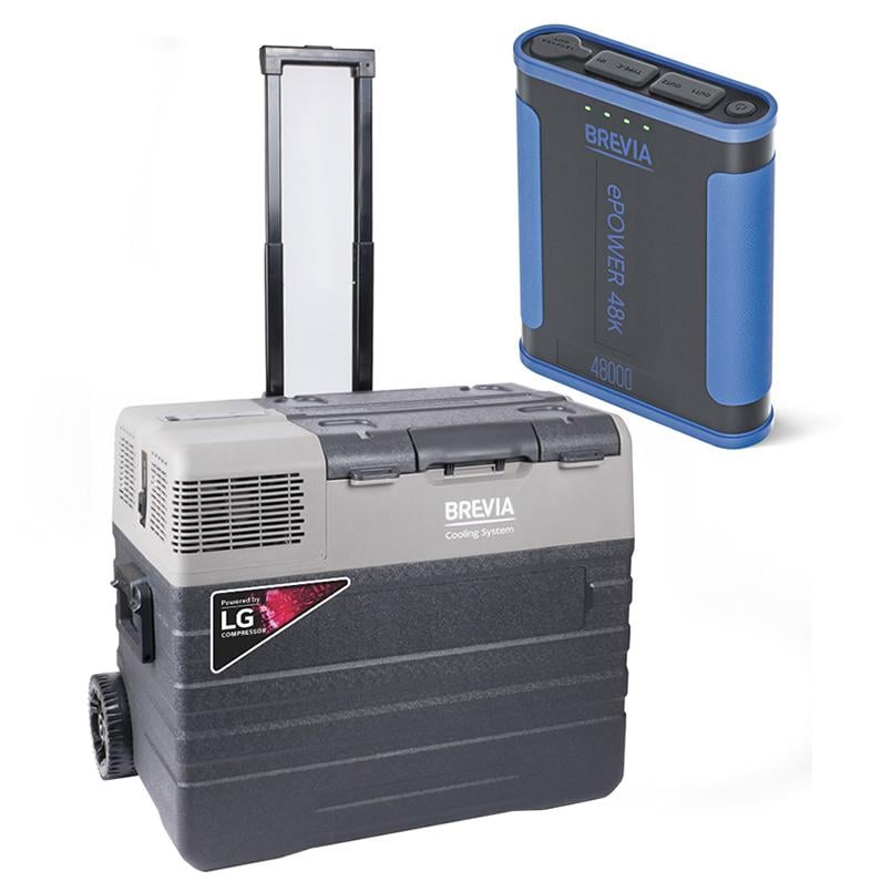 Автохолодильник Brevia 22785 компрессор LG с портативной зарядной станцией ePower 48 Ah 52 л (fp_22)