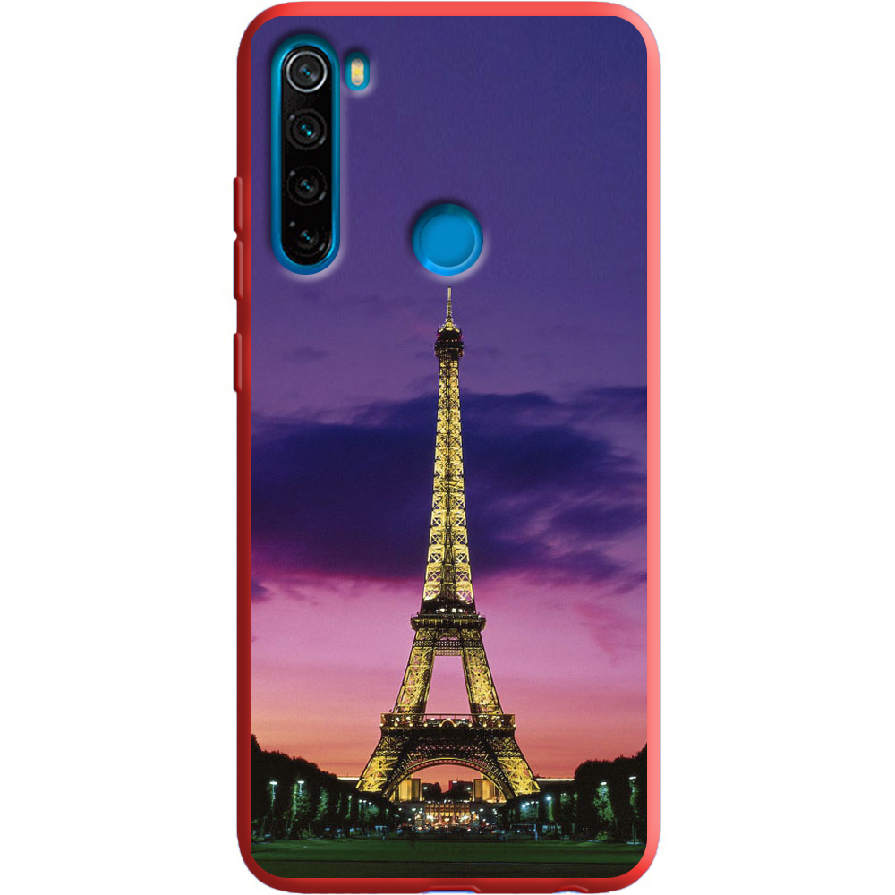 Чехол Boxface Xiaomi Redmi Note 8 Полночь в Париже Красный силикон (38214-up964-38683)