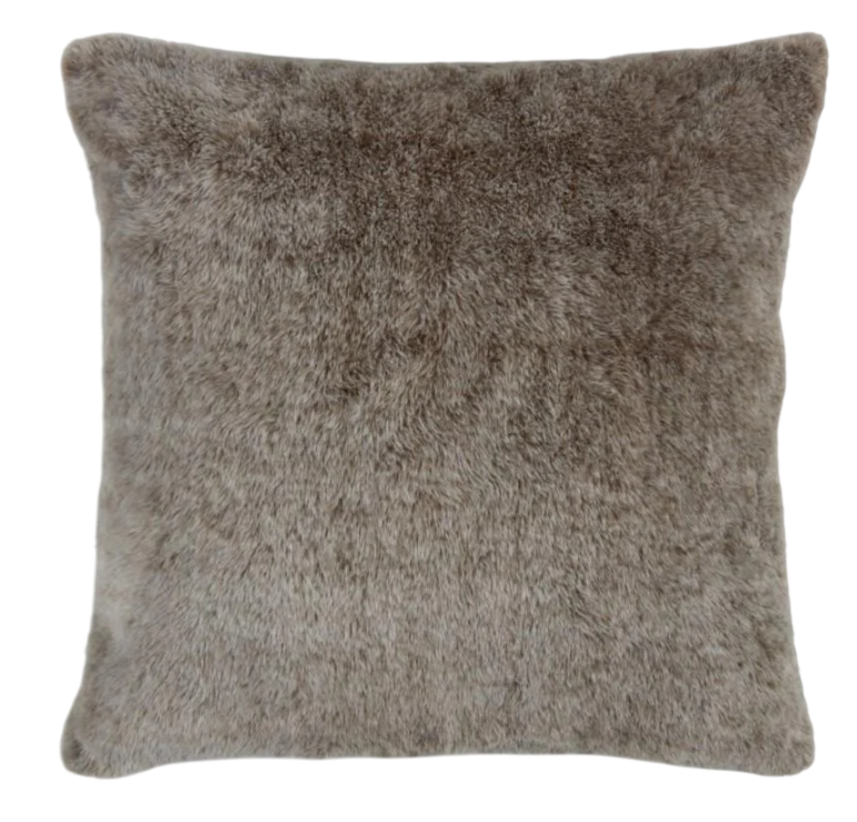 Чохол на подушку зі штучного хутра 50x50 см Коричневий (992d8b33)