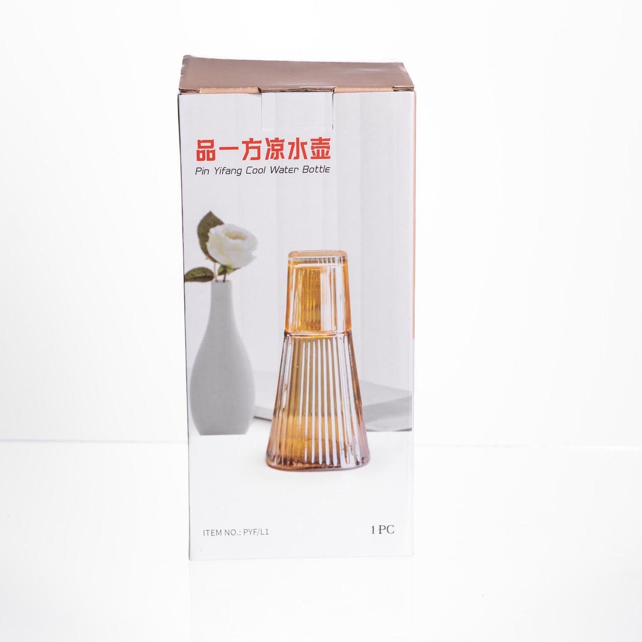 Кувшин 1 л со стаканом 1 шт. по 200 мл Прозрачный (HP-19-PYF-1) - фото 4