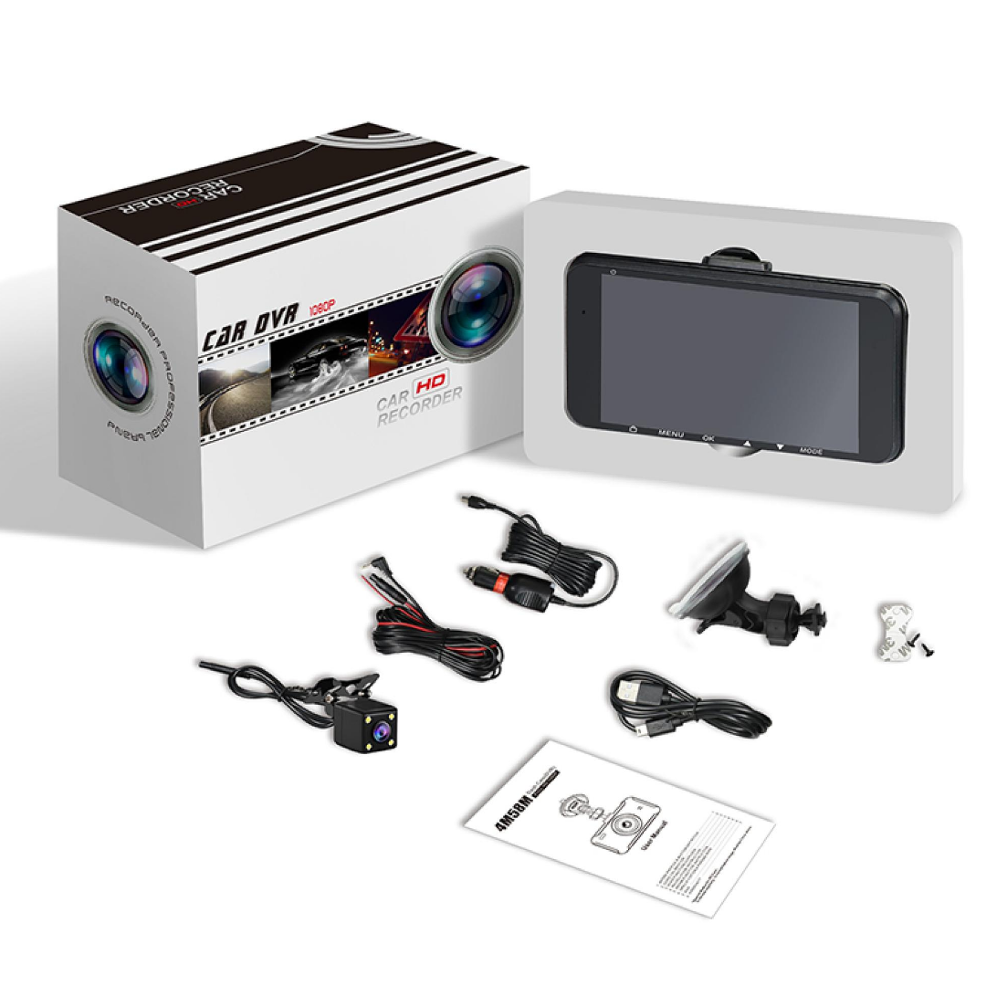 Видеорегистратор FULL HD 1080P Sunway с водонепроницаемой задней камерой Black - фото 6