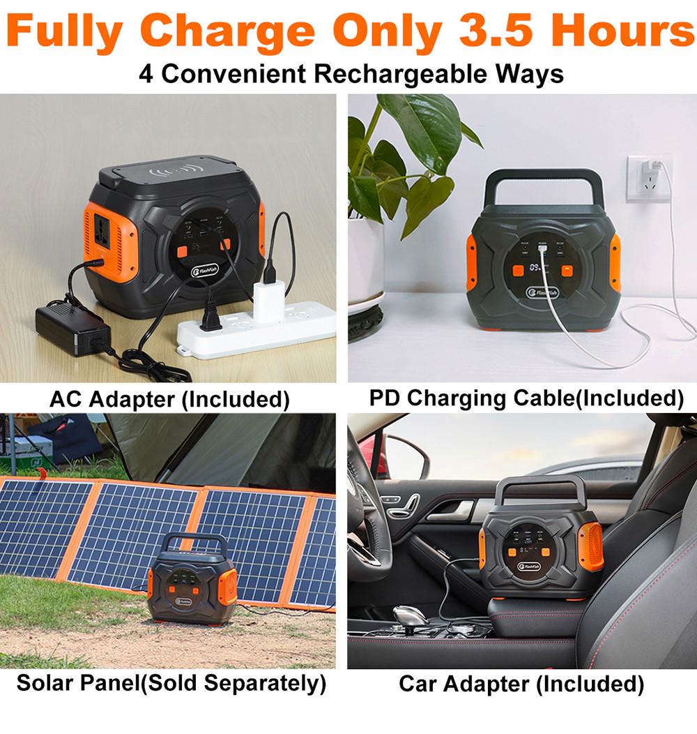 Зарядная станция Flashfish Portable Power Station A301 320W Solar Generator 292Wh 80000 mAh (12191783) - фото 9 Зарядная станция Flashfish Portable Power Station A301 320W Solar Generator 292Wh 80000 mAh (12191783) - фото 9