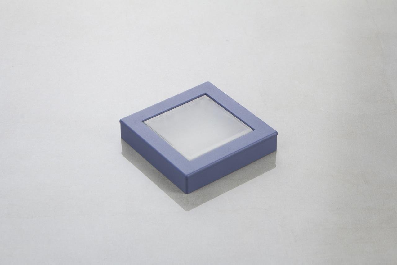 Меблева ручка Poliplast РП-29 Синій матовий із прозорою вставкою (16829)