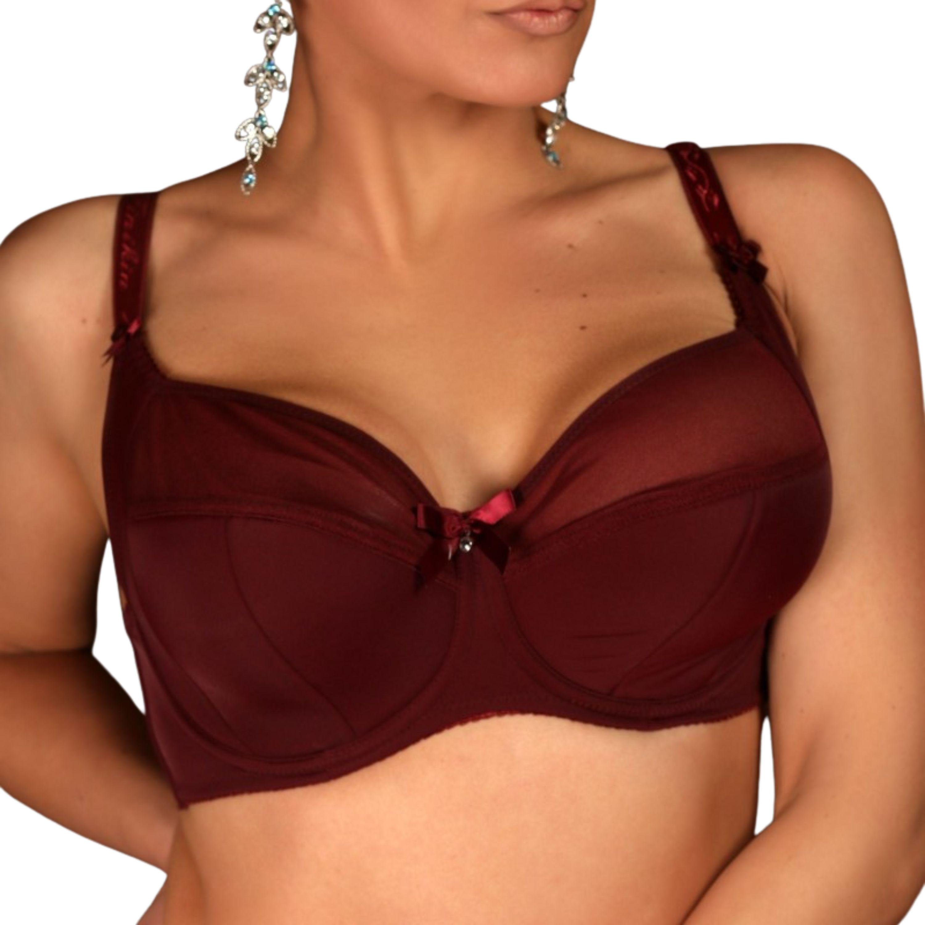 Бюстгальтер з кісточками Diorella напівпоролон 80G Бордовий (5091)
