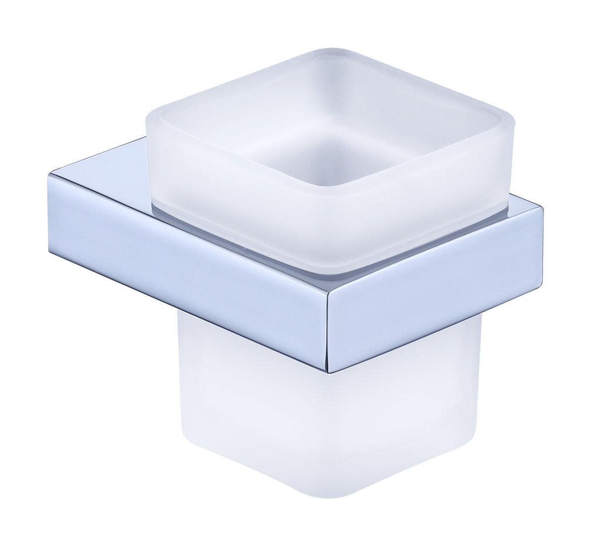 Стакан настенный VENTA V130C матовое стекло Хром (SW-83624)