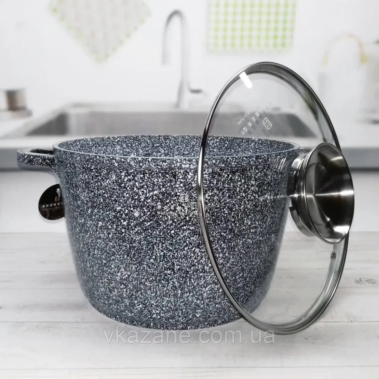 Набор кастрюль Edenberg с антипригарным гранитным покрытием 4 пр. 2 шт. (EB-8045) - фото 9 Набор кастрюль Edenberg с антипригарным гранитным покрытием 4 пр. 2 шт. (EB-8045) - фото 9