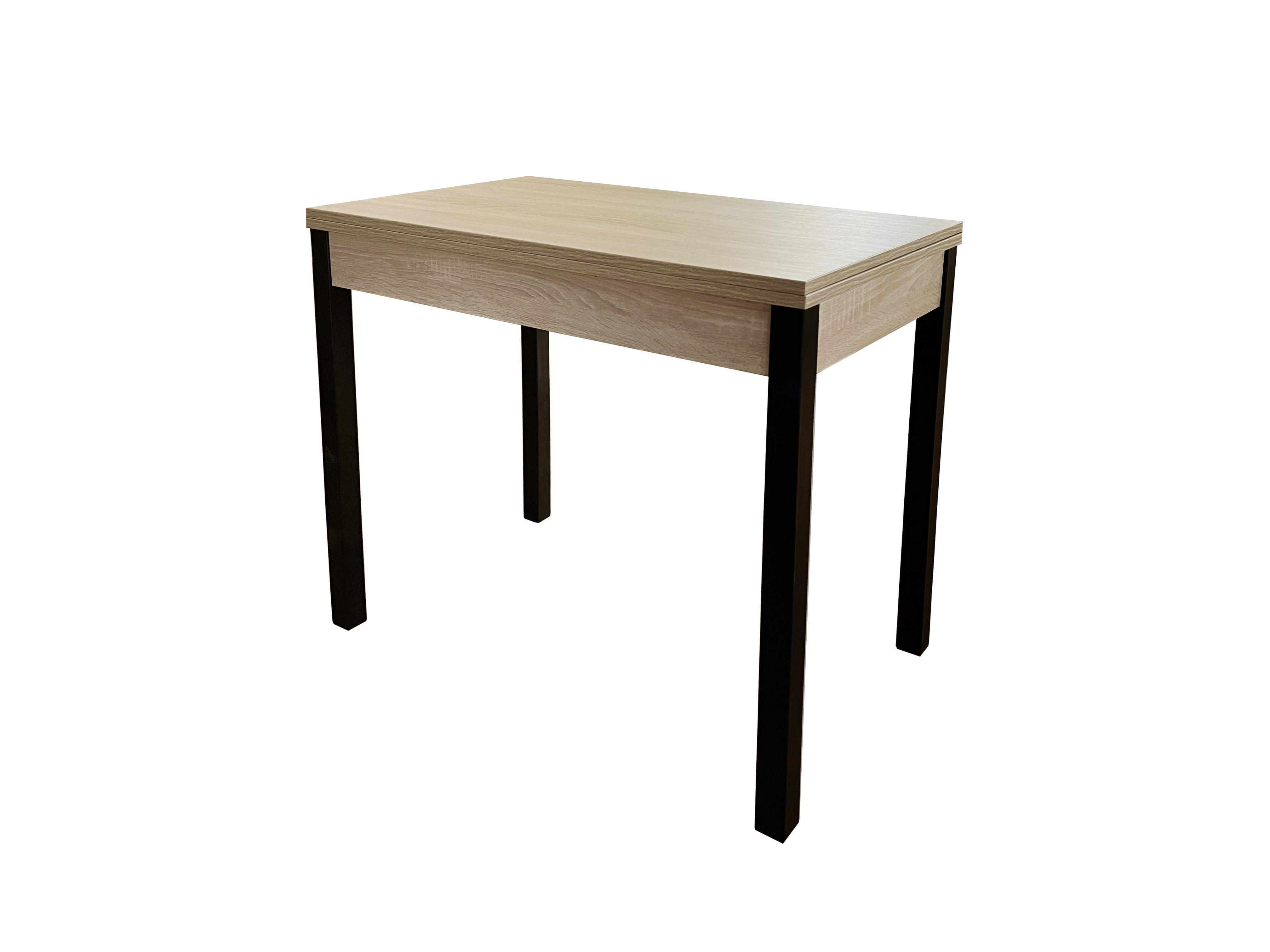 Обеденный стол-трансформер Lunch 900x765x600 мм Дуб Сонома/Черные ножки (GATB19130000030) - фото 2 Обеденный стол-трансформер Lunch 900x765x600 мм Дуб Сонома/Черные ножки (GATB19130000030) - фото 2