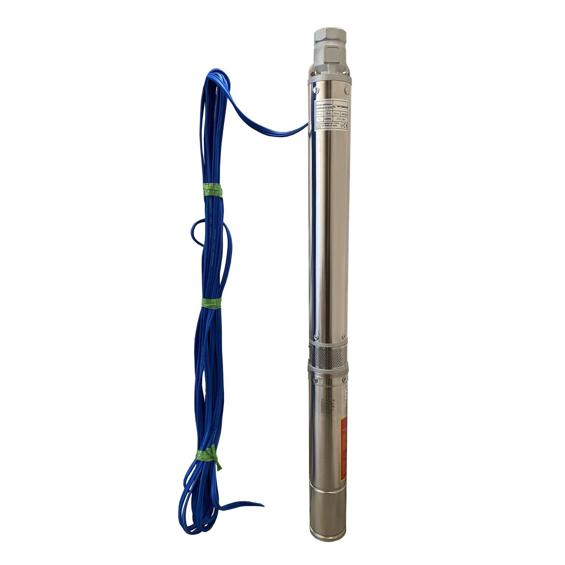 Насос скважинный центробежный многоступенчатый Optima 3.5SDm3/13 000019674 550 Вт (106067)