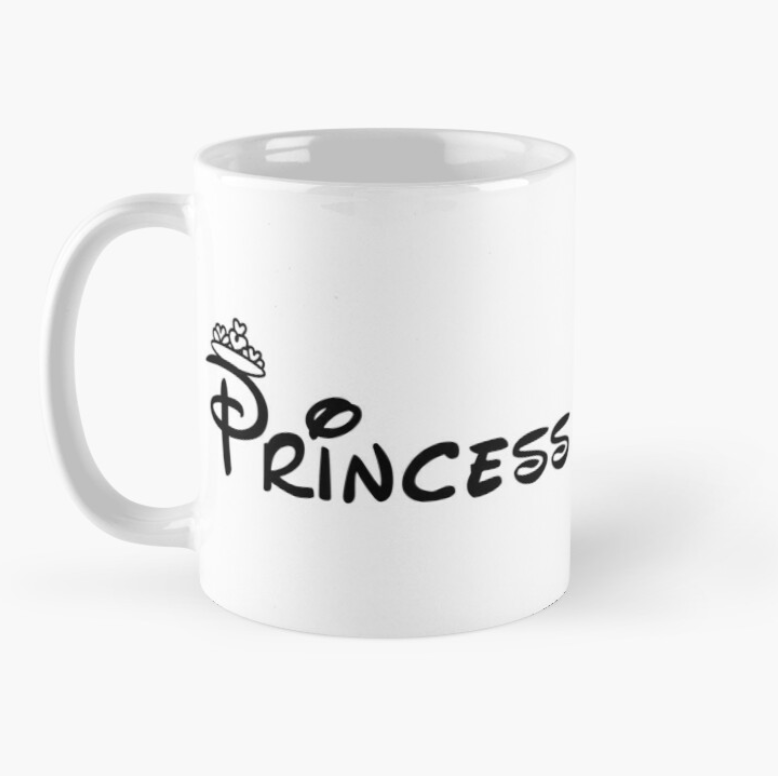 Чашка керамическая с принтом "Princess" для дочери 330 мл Белый (ДОЧА5Ч)