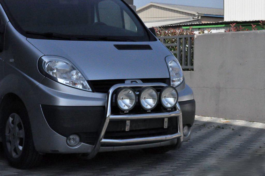 Кенгурятник WT018 CAN для Opel Vivaro 2001-2015 гг. нержавеющая сталь Хром