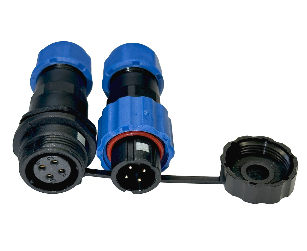 Роз'єм герметичний SP13 4D-F-M 4pin 5 А IP68 (2678556567)