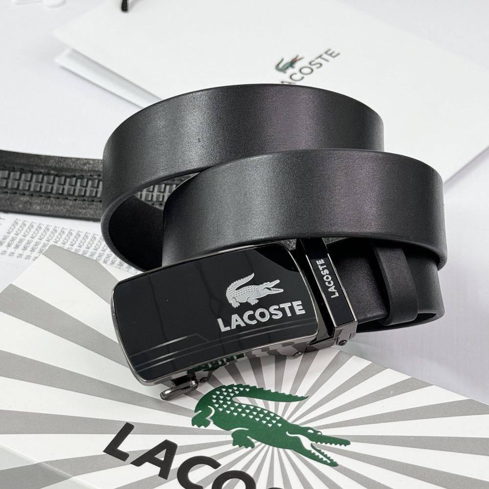 Ремінь чоловічий шкіряний брендовий з пряжкою автомат (990 PTR)