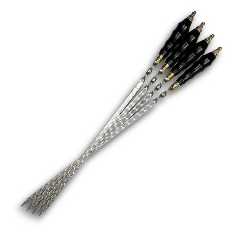 Шампуры Gorillas BBQ Кабан с деревянной рукояткой 4 шт. (SKK69)