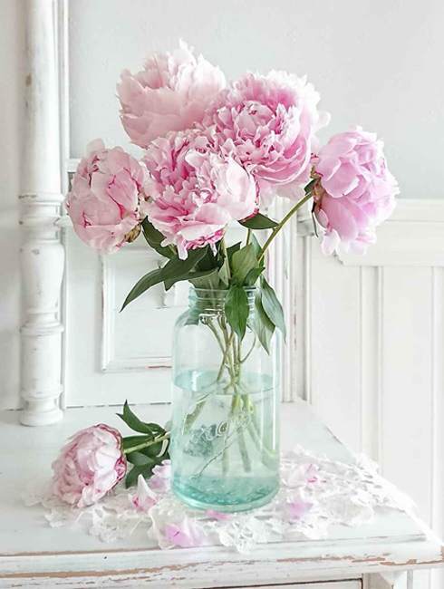 Алмазная мозаика Ароматные пионы 5D полна на подрамнике 30х40 см (177305)