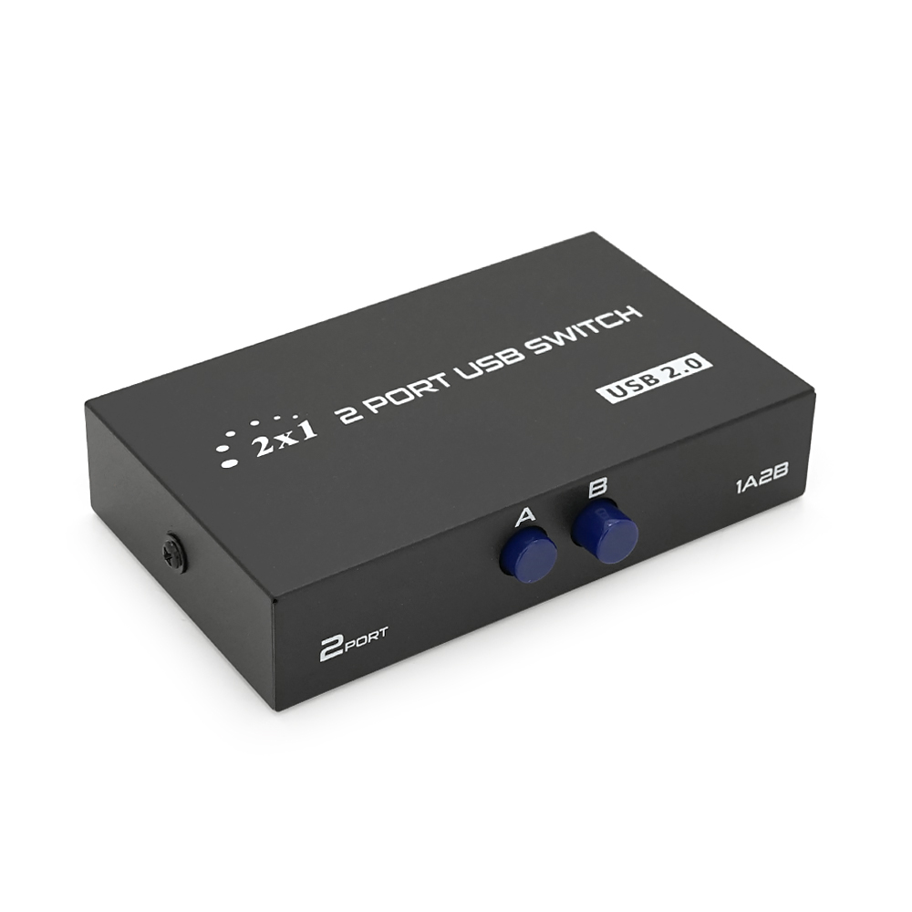 Коммутатор 2 Port USB 2,0 VOLTRONIC для ПК и сканера переключатель для принтера и компьютера (10290)