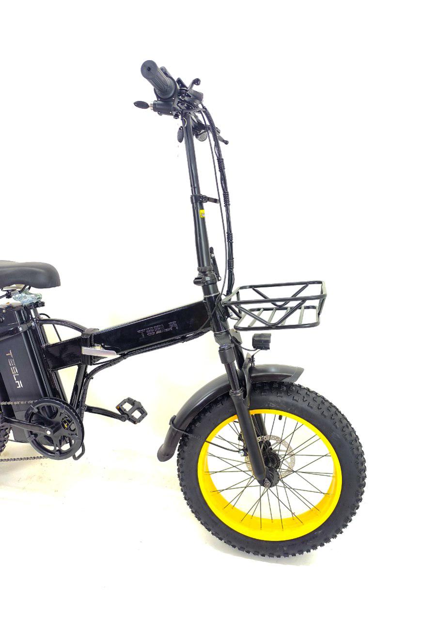 Електровелосипед складаний Fatbike Tesla 20" 1200W 48V 25Ah з кошиком - фото 6 Електровелосипед складаний Fatbike Tesla 20" 1200W 48V 25Ah з кошиком - фото 6